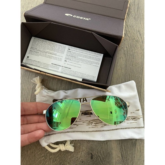 Costa Accessories - COSTA Sunglasses Polarized Green Brushed Gold del Mar Fernandina